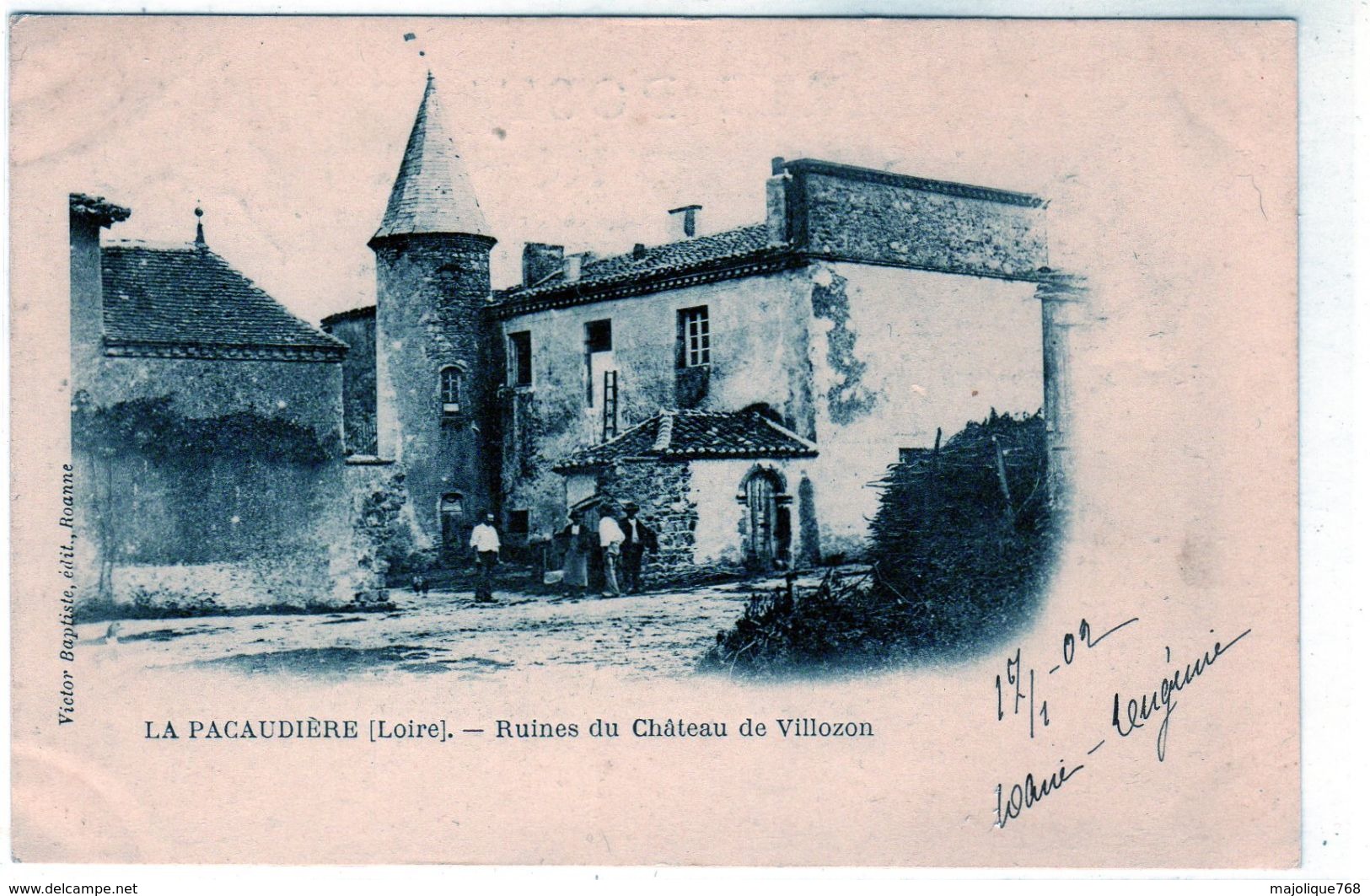 Cpa - La Pacaudiere - Ruines Du Château De Villozon - - La Pacaudiere