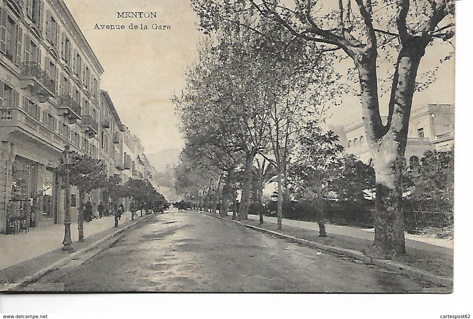 Menton. Avenue De La Gare. - Menton