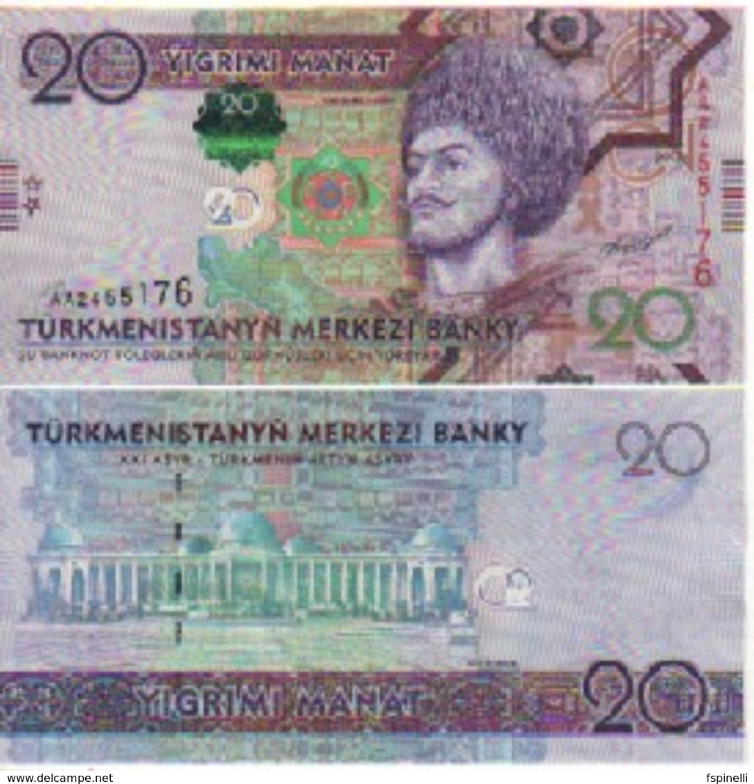 TURKMENISTAN    20  Manat.  P32   ( 2012 )   UNC - Turkménistan