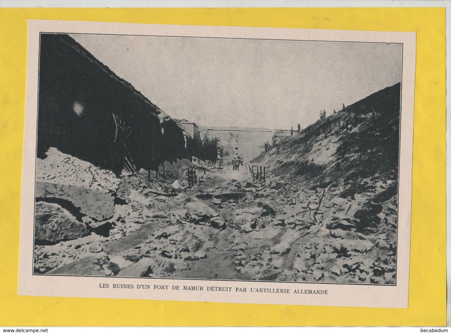 Les Ruines D'un Fort De Namur Détruit Par L'artillerie Allemande 1914 - 1914-18