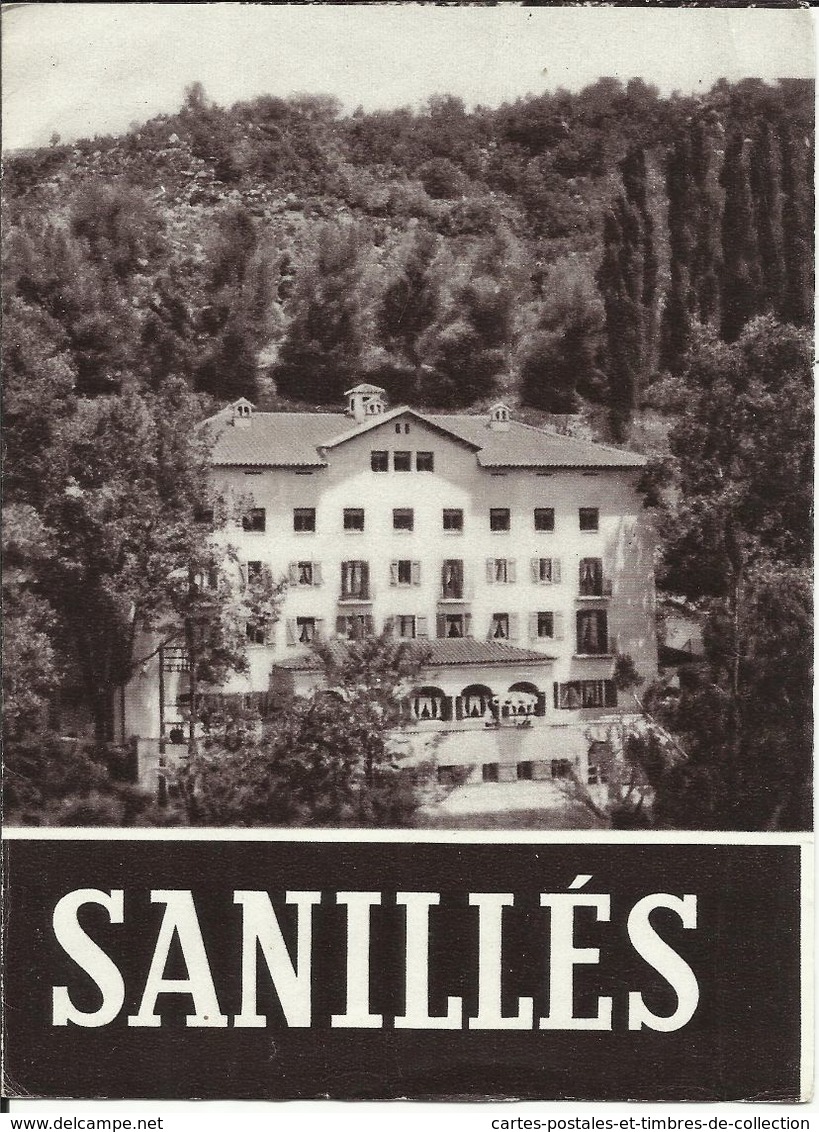 Feuillet De 3 Pages , Publicitaire Pour L' Hôtel Balnéaire De SANILLES , Pyrénées Catalanes à 25 Km De Bourg-Madame - Espagne