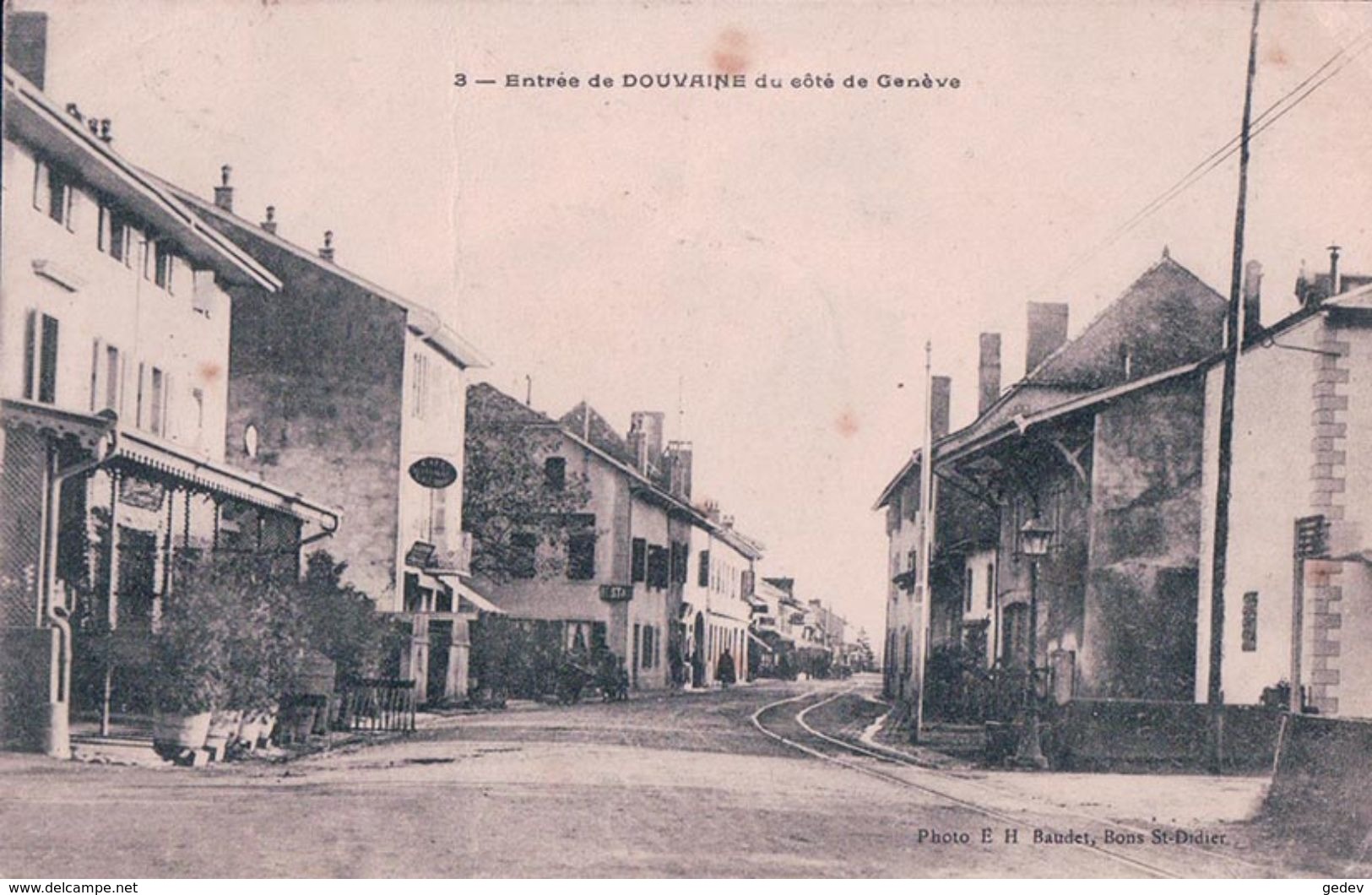 France 74, Douvaine (16.7.1908) Pliée - Douvaine