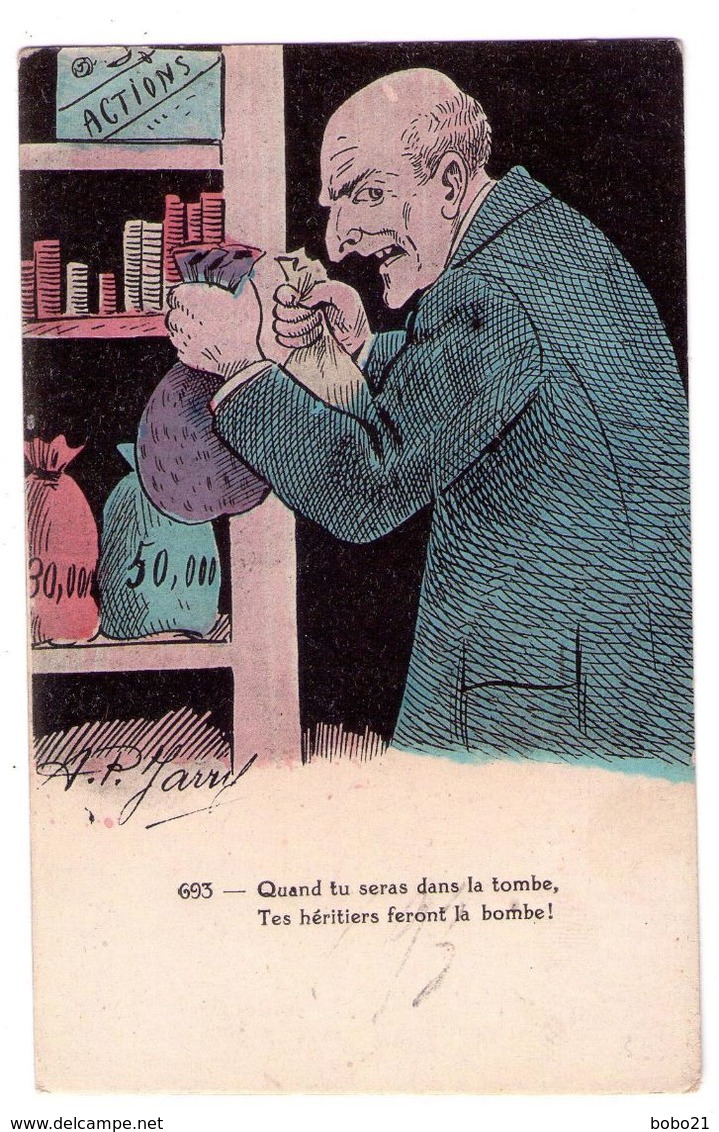 F122 - Satyrique - Signée : A.P.Jarry - Contre Le Pouvoir Des Riches - N°693 - - Satiriques