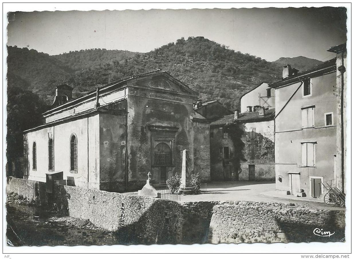 CPSM VALLERAUGUE, MONUMENT AUX MORTS, TEMPLE PROTESTANT, GARD 30 - Valleraugue