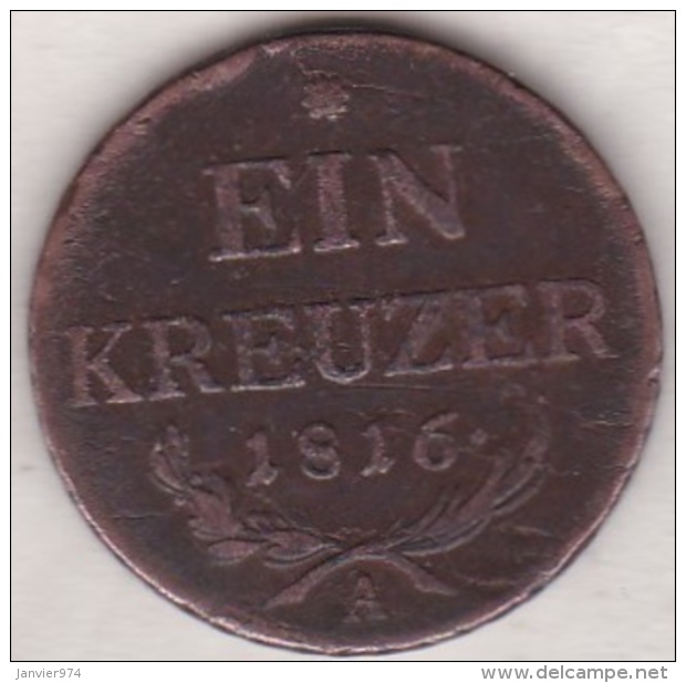 Austria. 1 Kreuzer 1816 A (Vienne) Franz II. KM# 2113 - Autriche