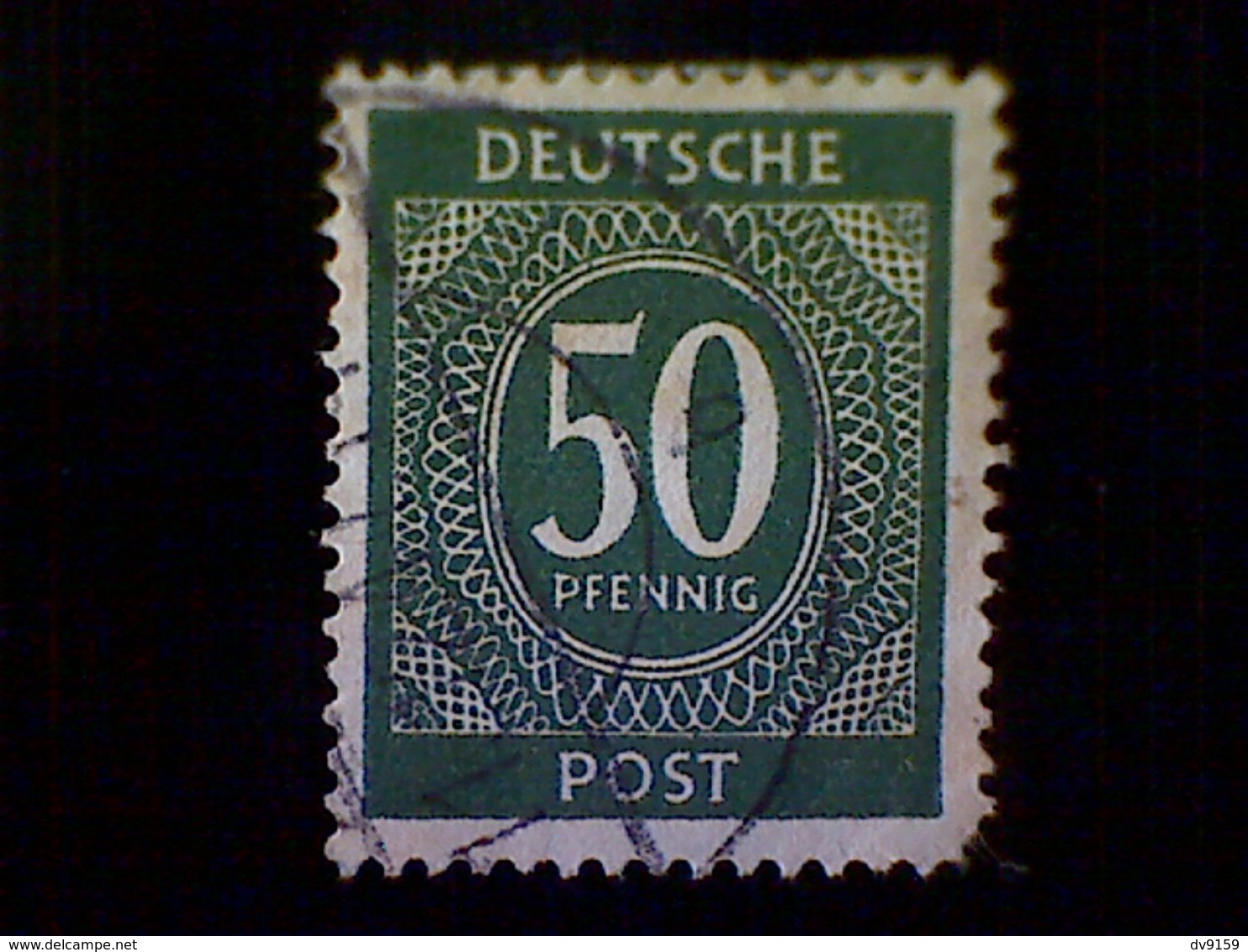 Germany, Scott #551, Used (o), 1946, Allied Occupation, Numerical Set,50pfs, Dark Olive Green - Sonstige & Ohne Zuordnung