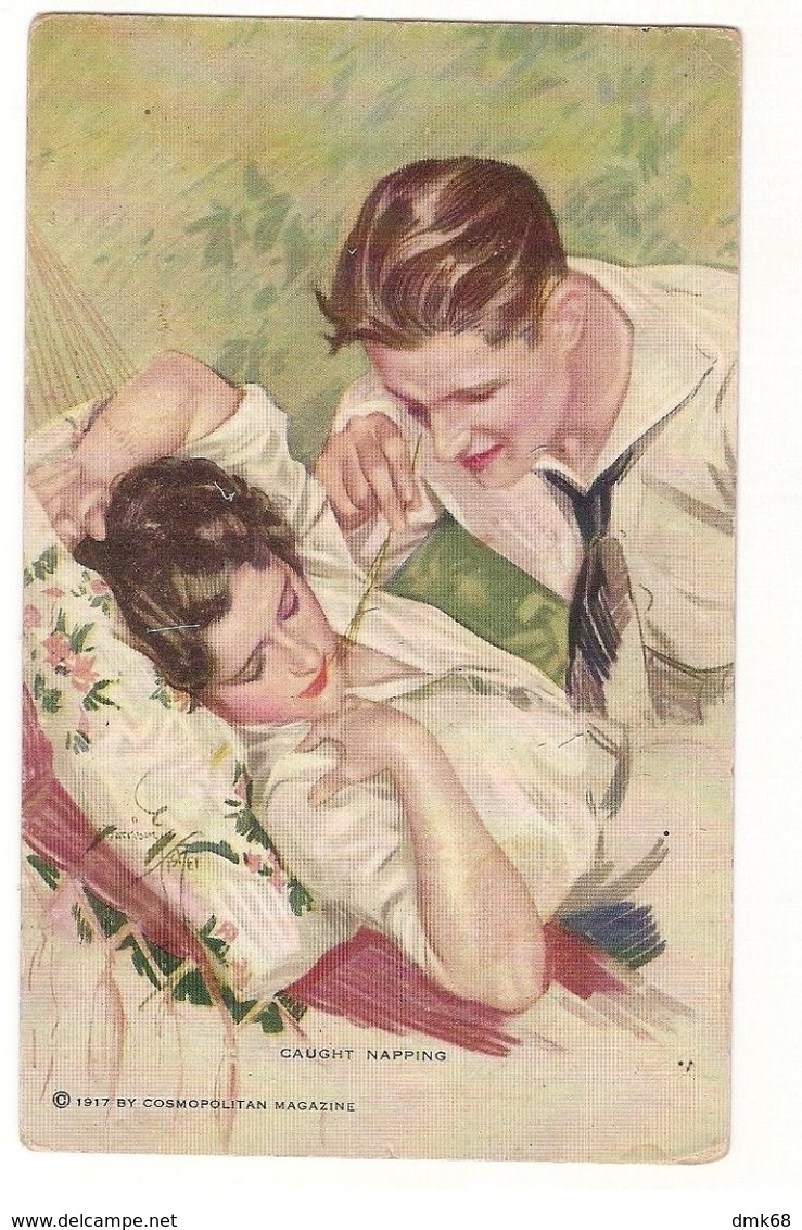 HARRISON FISHER - COUPLE - CAUGHT NAPPING - N. 862 (398) - Fisher, Harrison