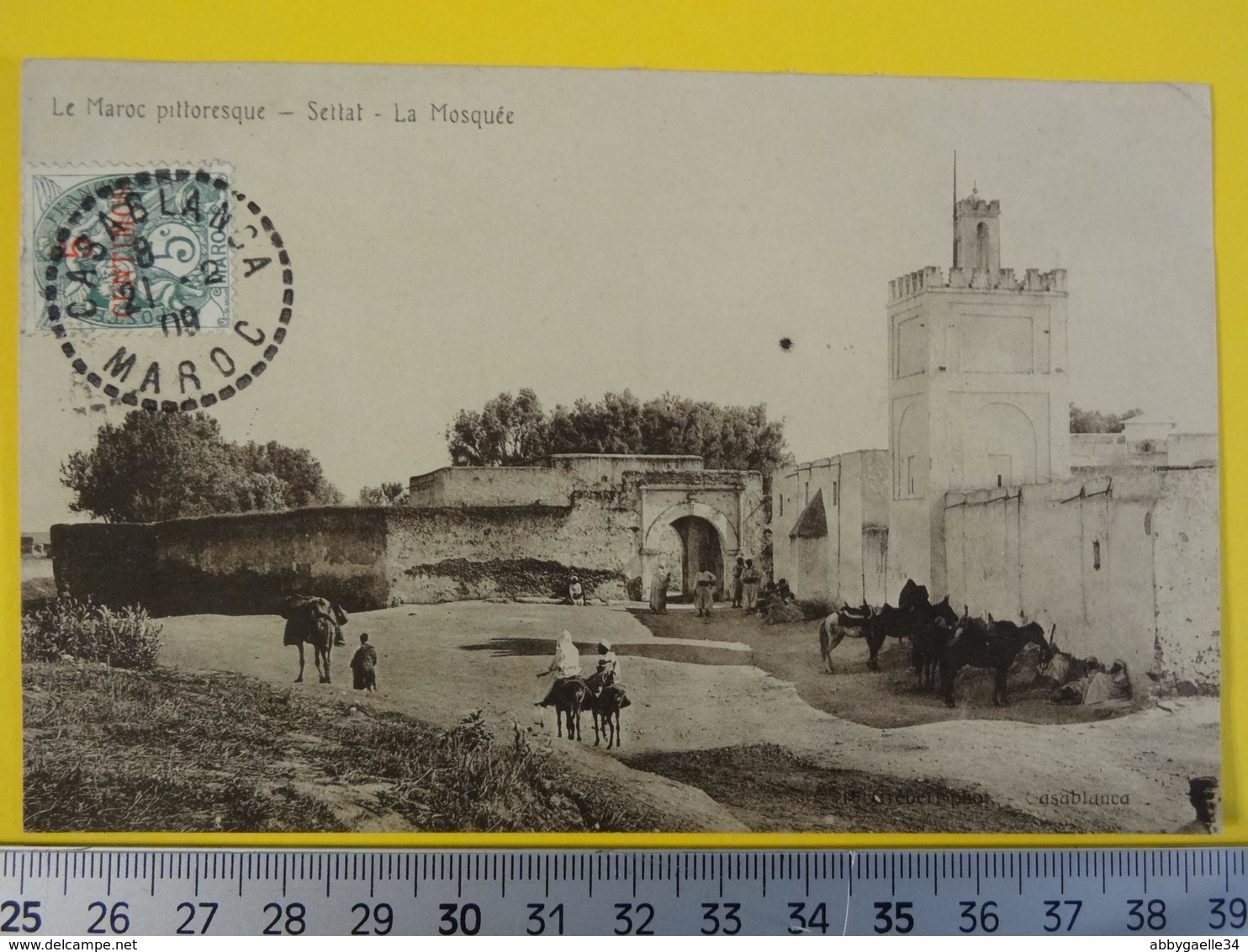 SETTAT - La Mosquée - Le Maroc Pittoresque Oblitération Casablanca De 1909 Photographe Grébert - Autres & Non Classés