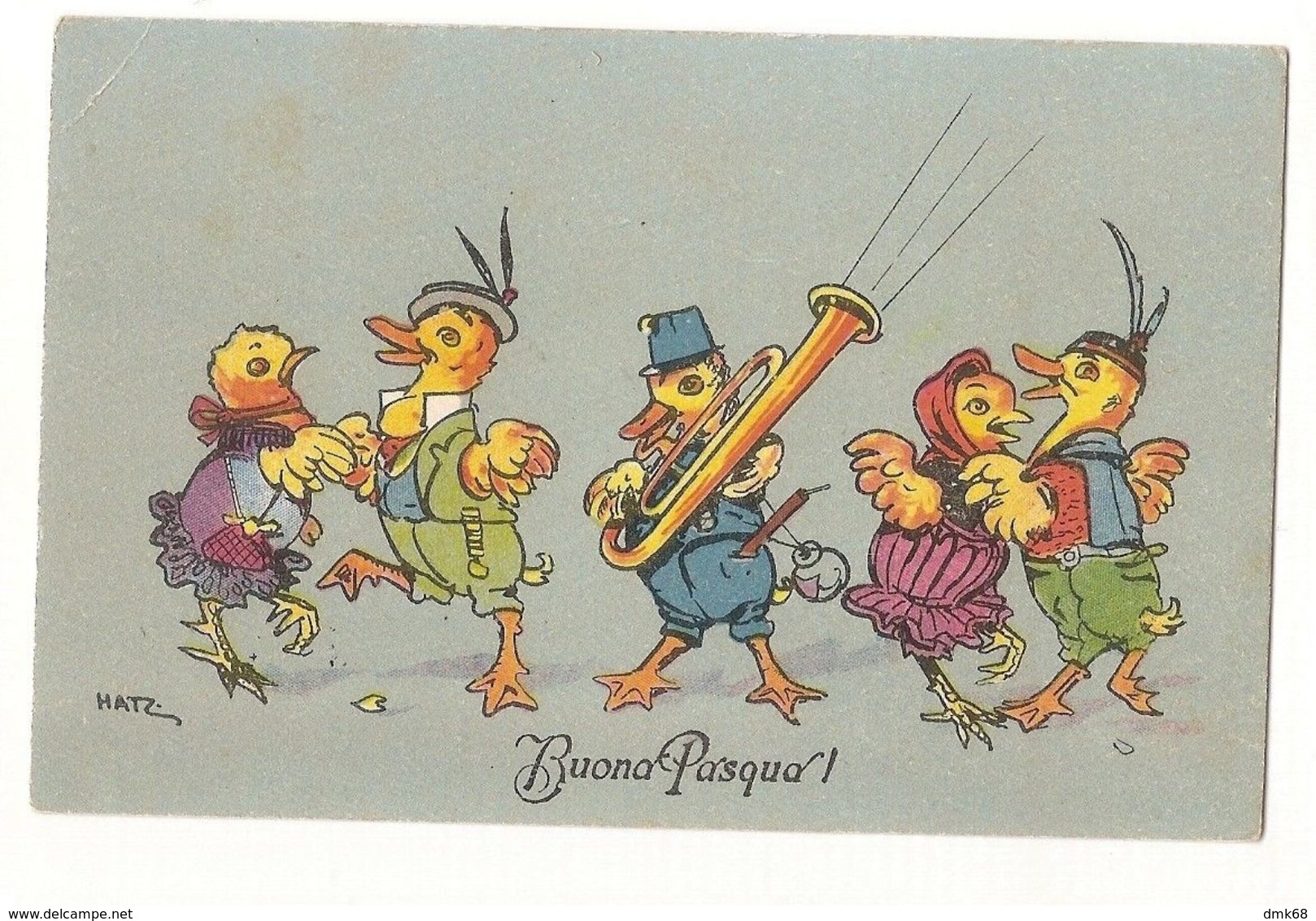 HATZ - DRESSED CHICKS DANCING & PLAYING Brass Instrument - B.K.W.I. 4631 (391) - Other & Unclassified