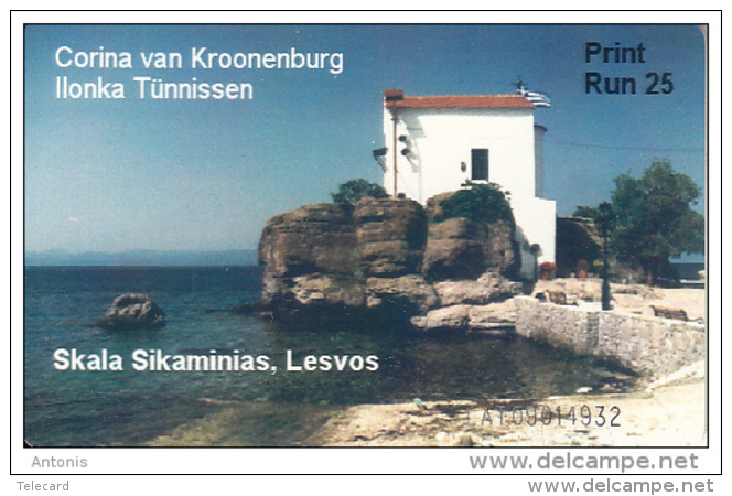 Télécarte  PUCE * LATVIA (2332) Skala Sikaminias Lesvos Island Greece * TORTUE * TURTLE * Phonecard * ISSUED 25 CARDS - Tartarughe