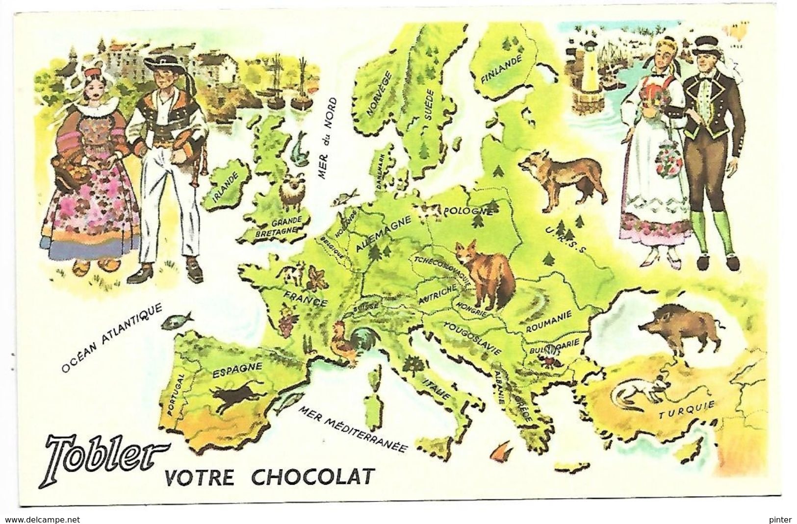 EUROPE OCCIDENTALE N° 1 - Le Tour Du Monde De TOBY - TOBLER - Autres & Non Classés