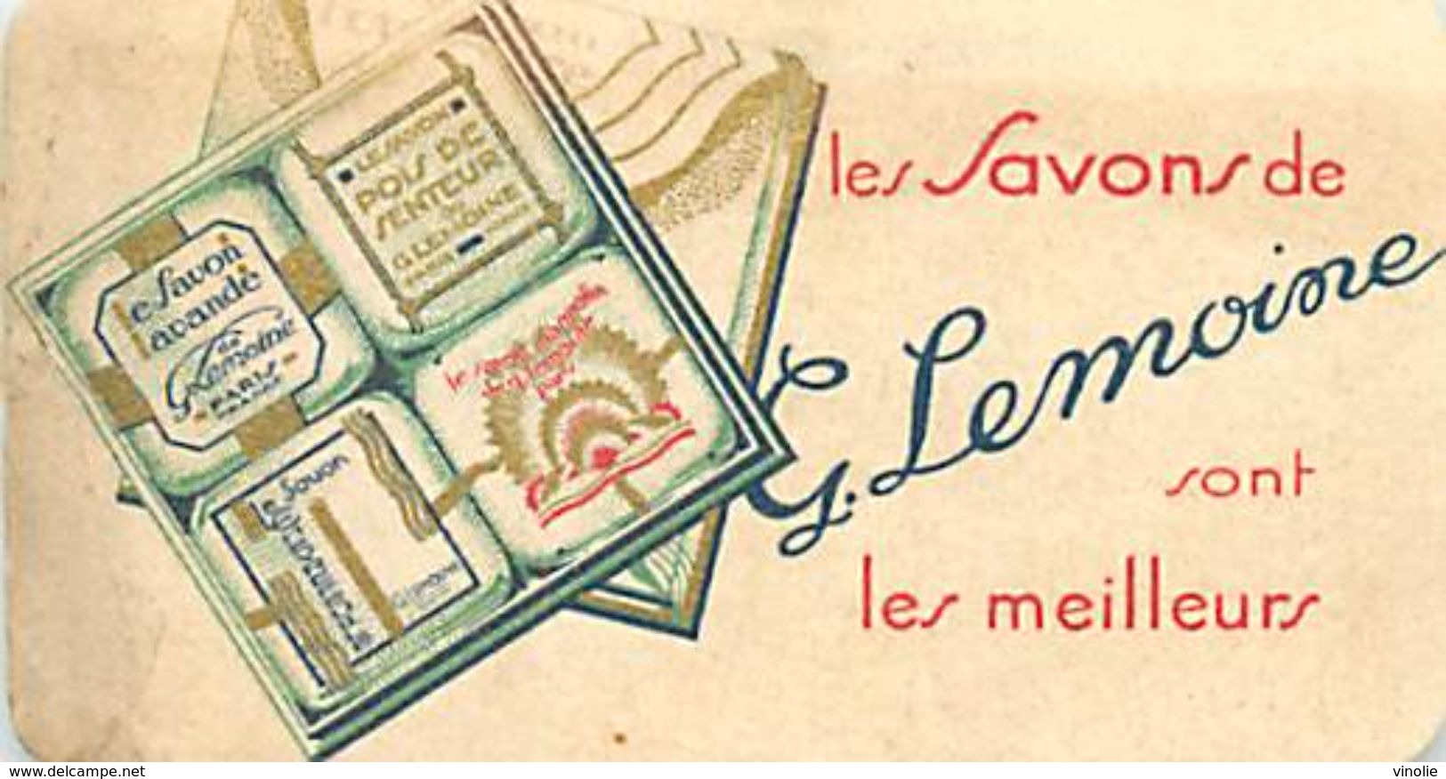 CH.18-jmt-244 : CARTE PARFUMEE LES SAVONS G. LEMOINE - Vintage (until 1960)