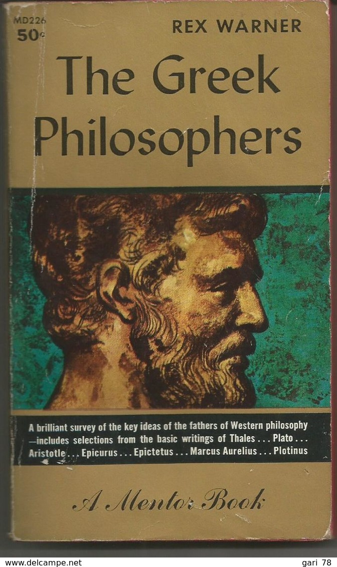 Rex WARNER The Greek Philosophers (les Philosophes Grecs) - Antes 1700