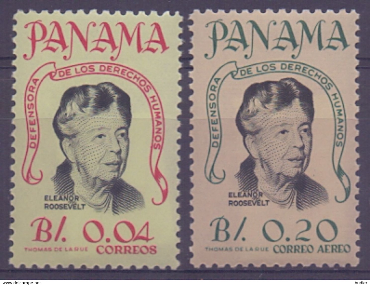 PANAMA :1965: Y.401&PA312 Dentelled & BF14 Not Dentelled/neufs/MNH : ## 80th Anniversary Of The Birth Of El. Roosevelt - Panama