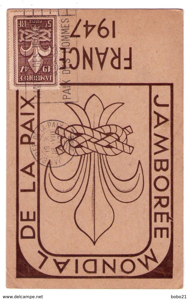 F134 - CP Commémorative Du " Jamboree Mondial De La Paix " De 1947 ( éditée à Cette Occasion ) - R.Barthelemy - - Scoutisme