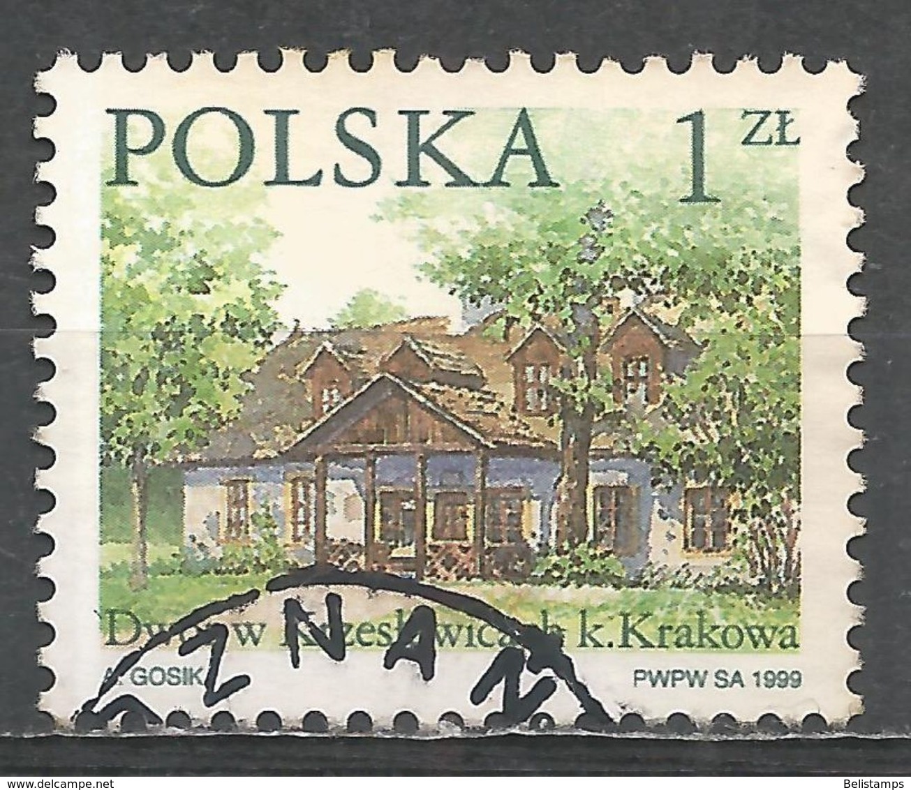 Poland 1999. Scott #3464 (U) Krzeslawicach, Country Estate - Oblitérés