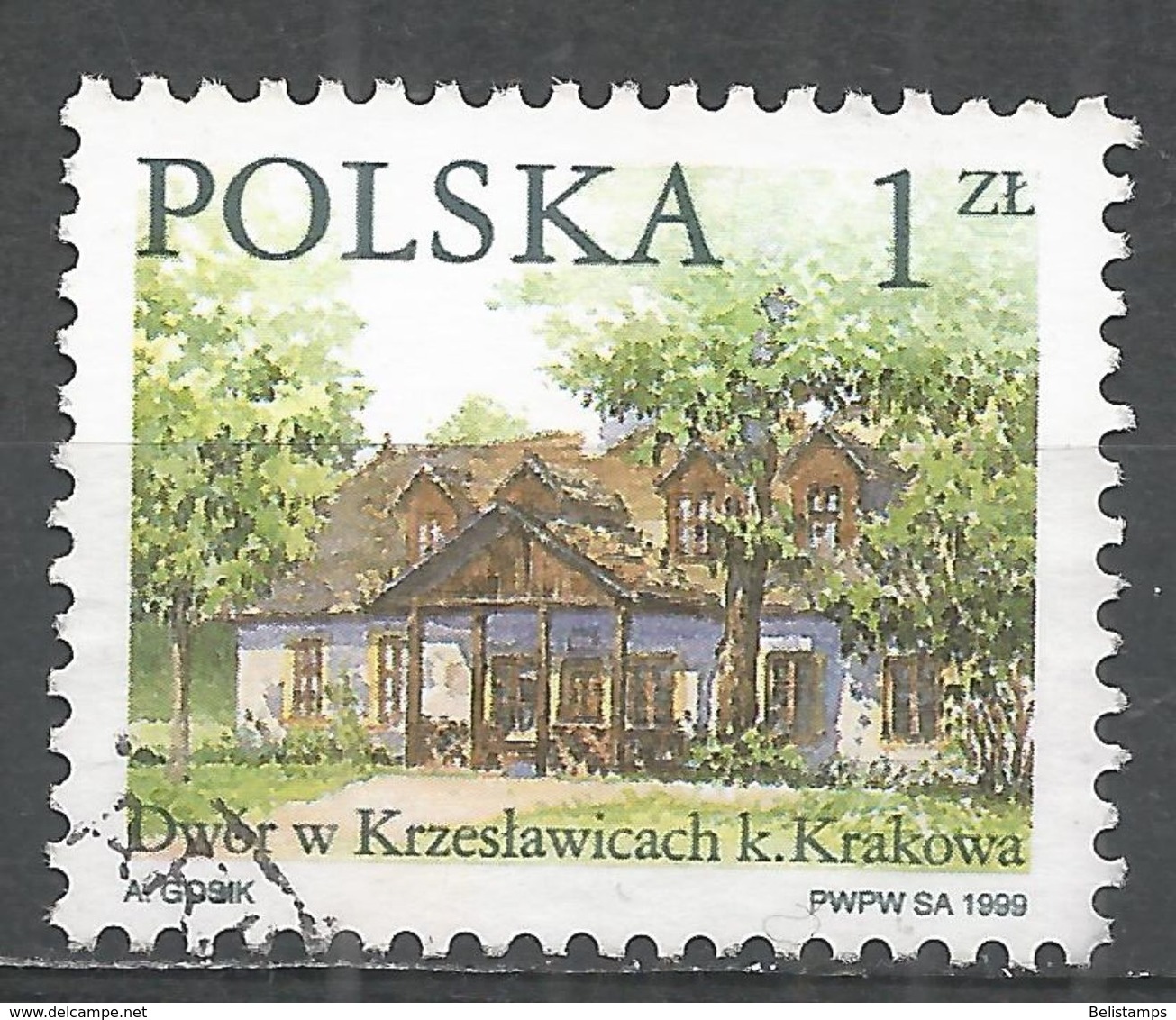 Poland 1999. Scott #3464 (U) Krzeslawicach, Country Estate - Usados