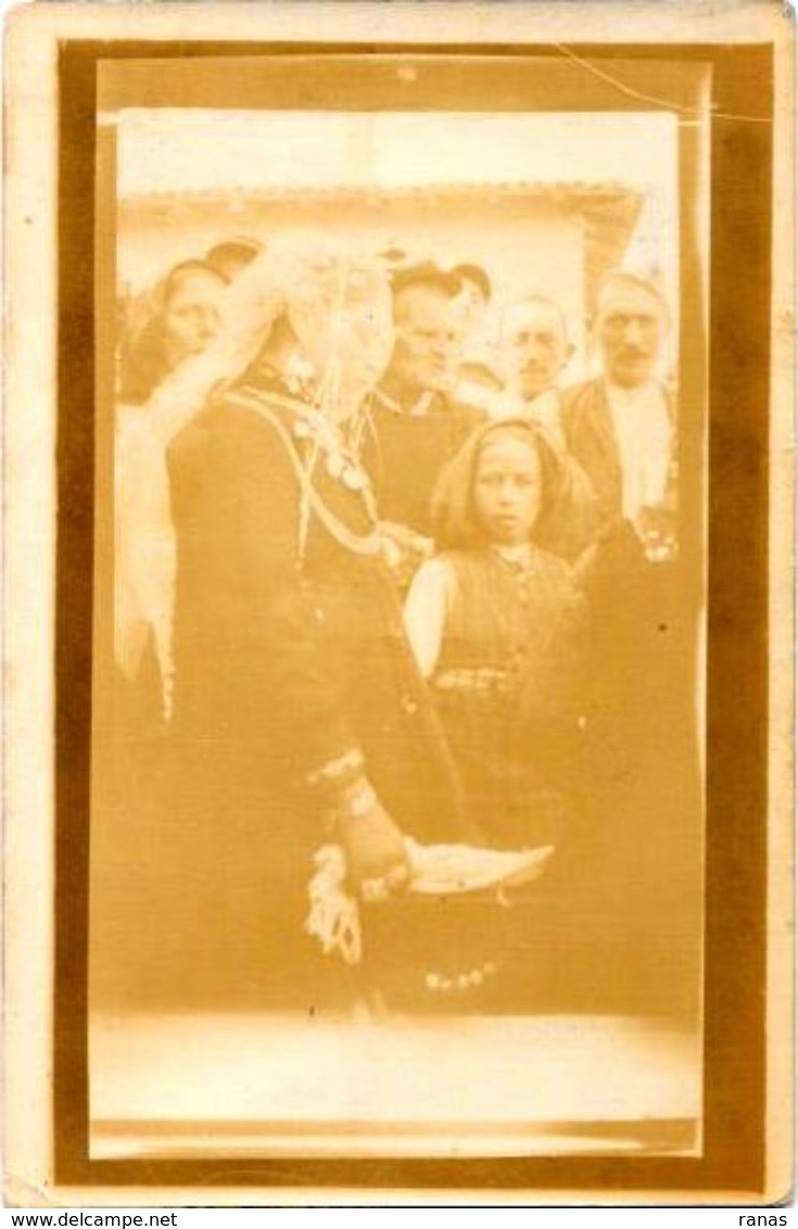 CPA SERBIE Carte Photo écrite 1918 Florina - Serbien