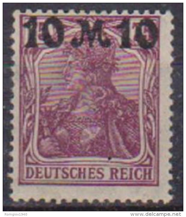 GERMANIA REICH IREP.DI WEIMAR 1921 ALEGORIA SOPRASTAMPATA UNIF. 137 MLH VF - Ungebraucht