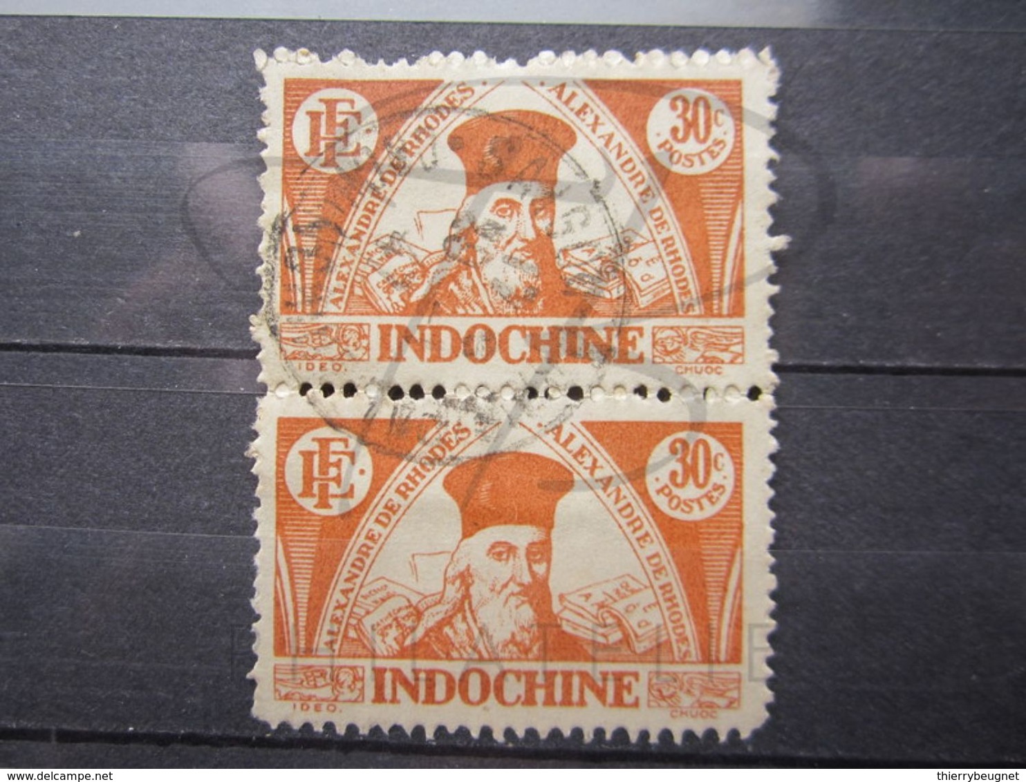 VEND BEAUX TIMBRES D ' INDOCHINE N° 290 EN PAIRE , OBLITERATION " SAIGON CENTRAL " !!! - Oblitérés