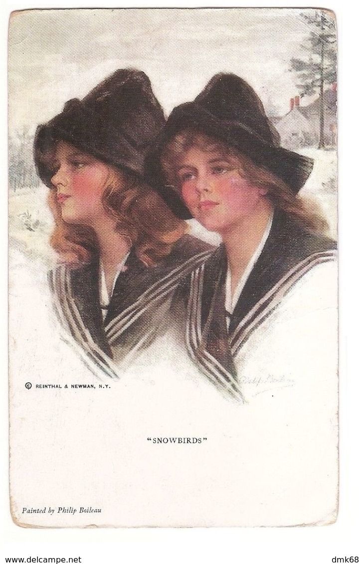 PHILIP BOILEAU - WOMEN - SNOWBIRDS N. 757 - 1910s (410) - Boileau, Philip