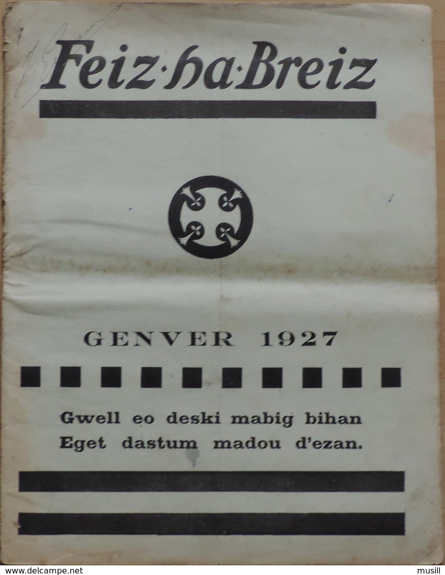 Feiz Ha Breiz. Genver 1927. N° 1 - Zeitungen & Zeitschriften