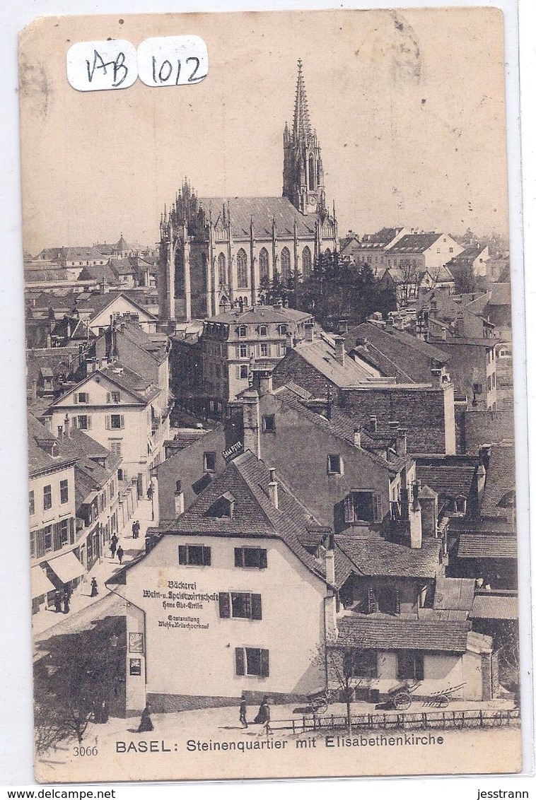 BS-BASEL- STEINENQUARTIER MIT ELISABETHENKIRCHE- - Basel