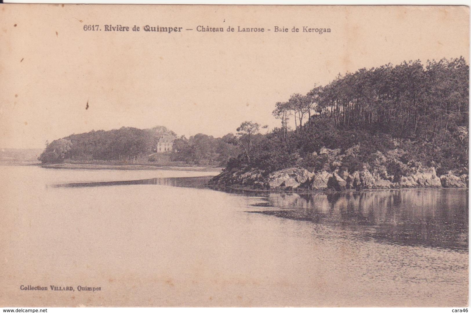 CPA - 6617. Rivière De QUIMPER - Château De Lanrose, Baie De Kerogan - Quimper