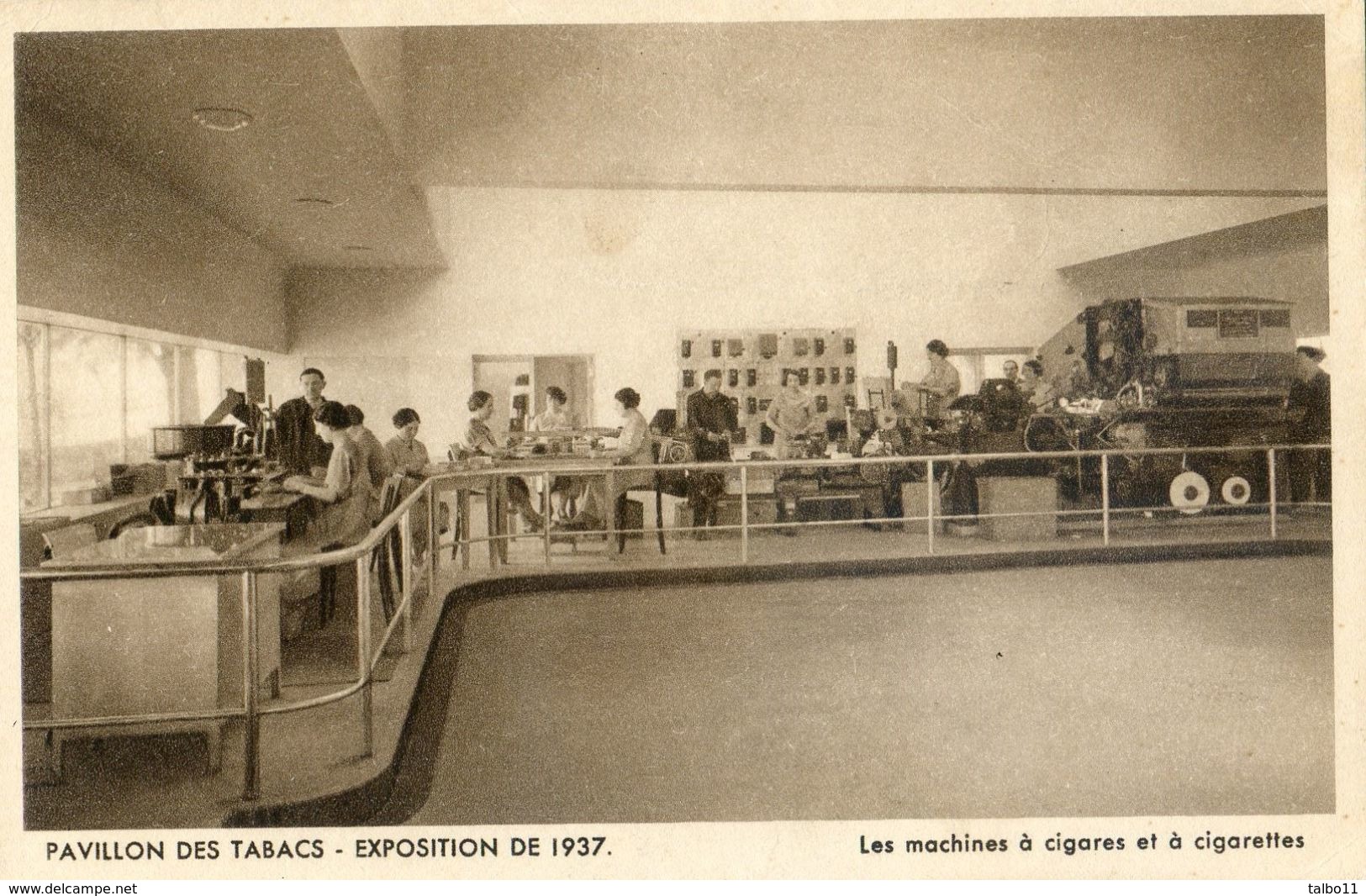 Exposition 1937 - Pavillon Des Tabacs - Machines à Cigarette, Pipes , Rapes - Tabatière - Lot De 3 Cartes - Fiere