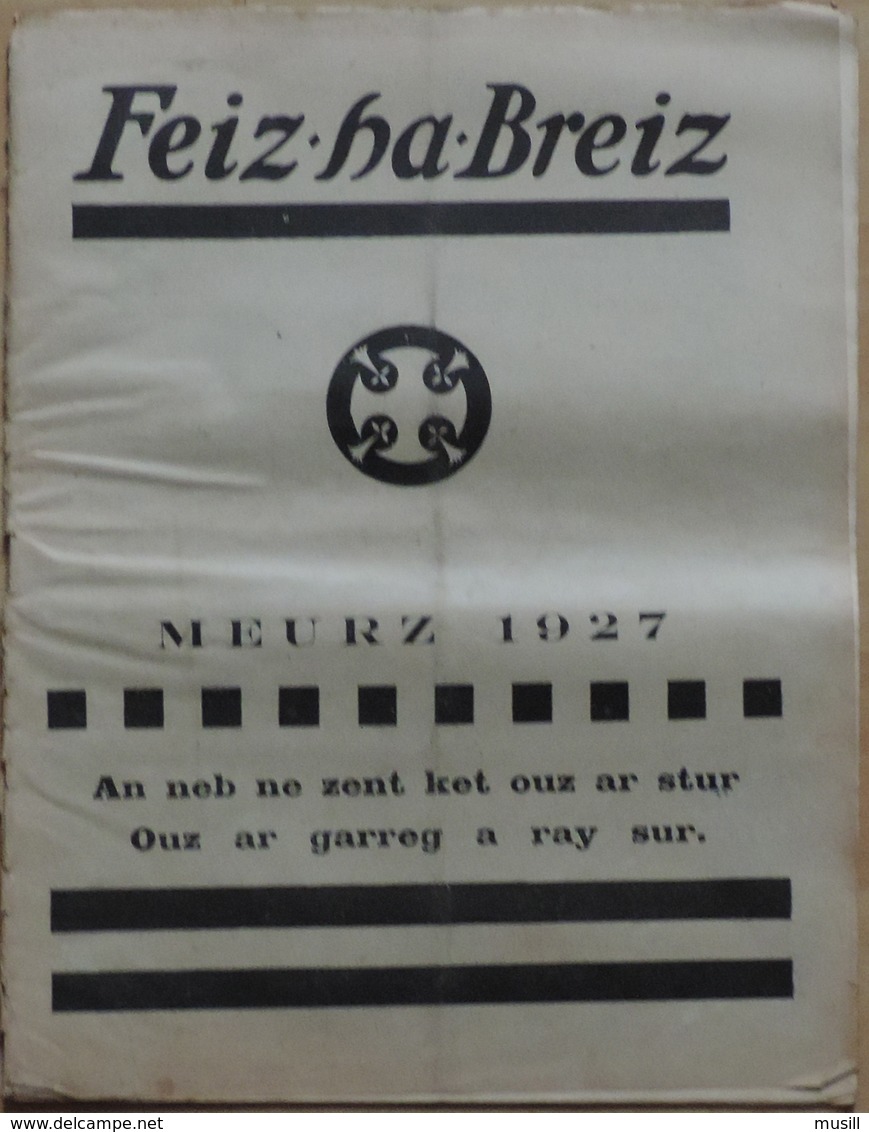 Feiz Ha Breiz. Meurz 1927. N° 3 - Zeitungen & Zeitschriften