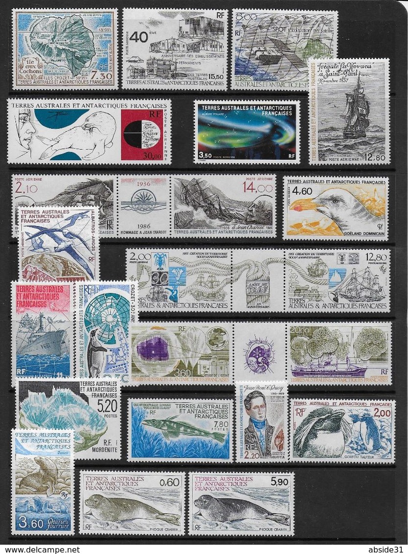 TERRES AUSTRALES - Lot De 23 Timbres * *   - Faciale : 27 € - Collections, Lots & Séries