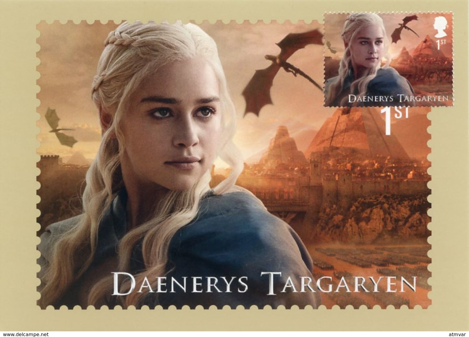 REINO UNIDO / UK (2018) - GAME OF THRONES Full set of postcards + stamps + Post&Go ATMs (see 32 scans) / Juego de Tronos