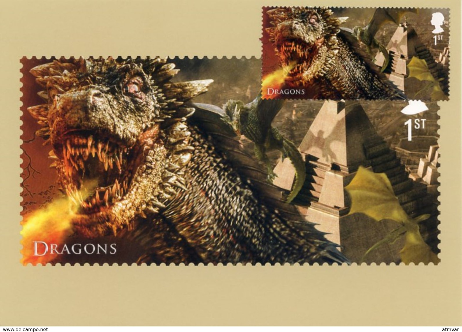 REINO UNIDO / UK (2018) - GAME OF THRONES Full set of postcards + stamps + Post&Go ATMs (see 32 scans) / Juego de Tronos