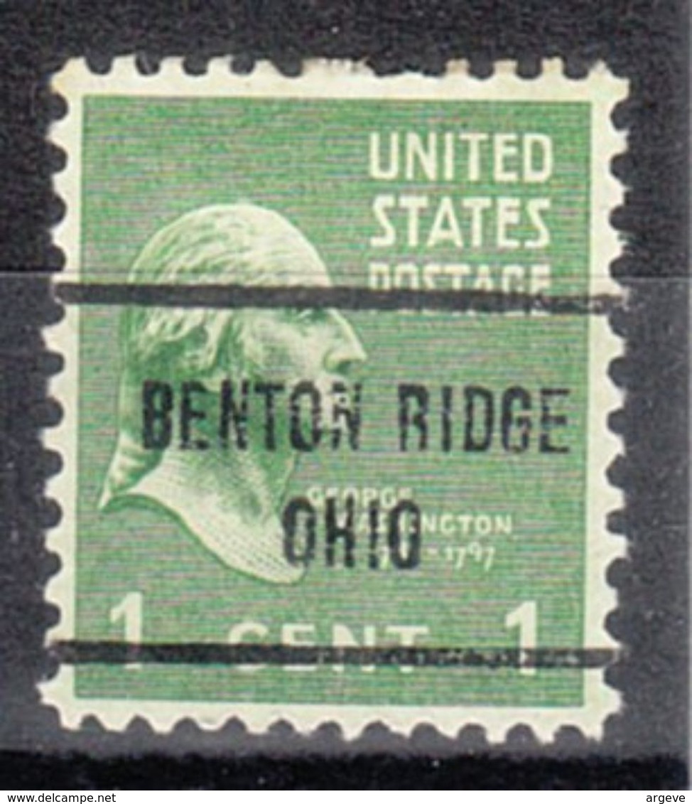 USA Precancel Vorausentwertung Preo, Locals Ohio, Benton Ridge 713 - Vorausentwertungen