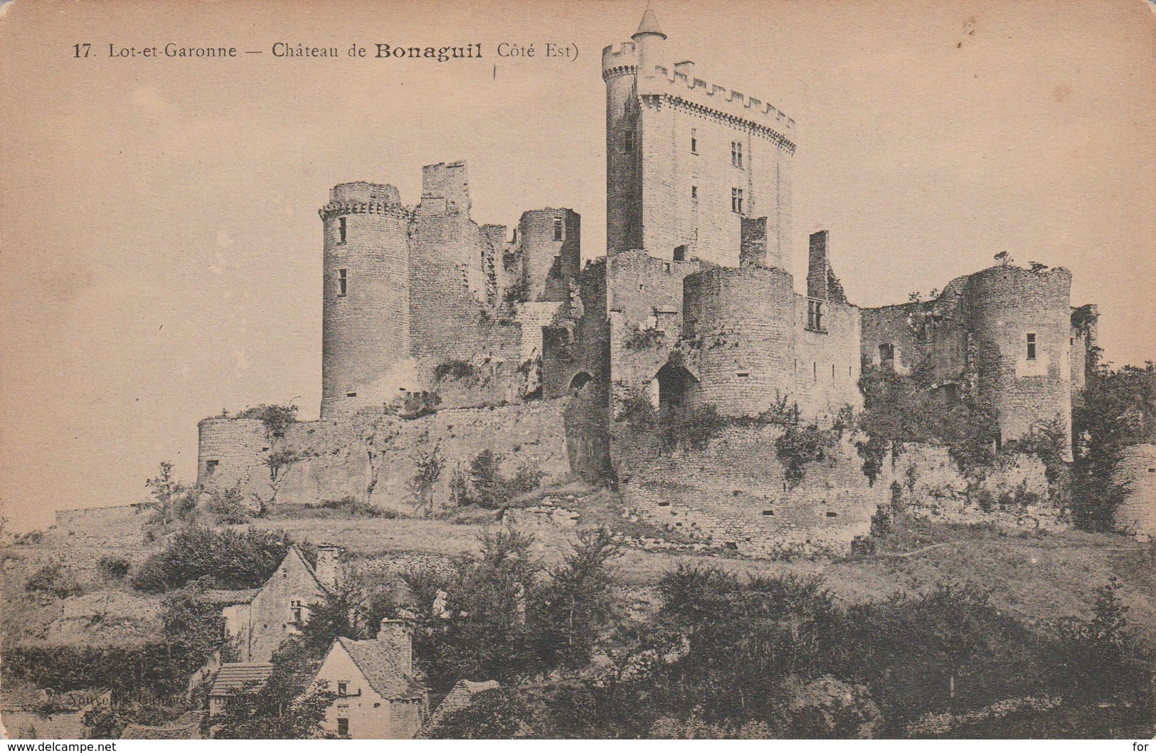 Lot Et Garonne  : BONAGUIL : Chateau ( Cote Est ) - Andere & Zonder Classificatie