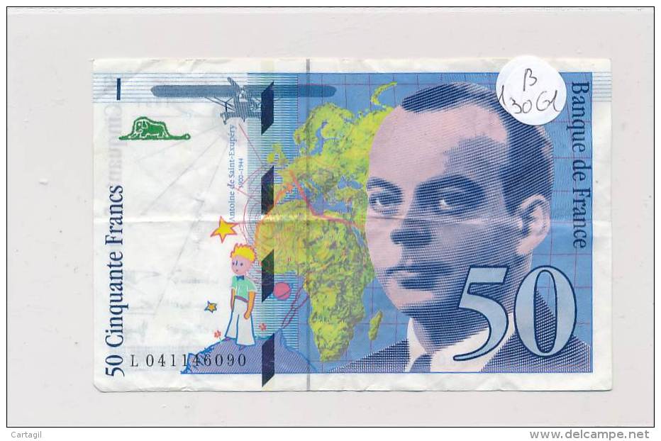 Billets -B3061- France 50 Francs 1997 (type, Nature, Valeur, état... Voir  Double Scan) - 50 F 1992-1999 ''St Exupéry''