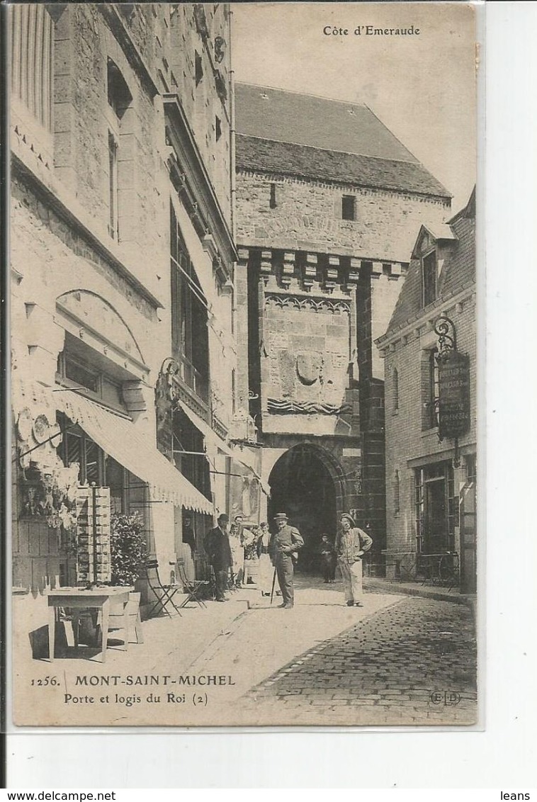 MONT SAINT MICHEL     Porte Et Logis Du Roi ;  Cartes Postales  ELD      ETAT!!! - Le Mont Saint Michel