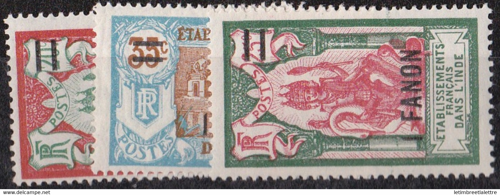 ⭐ Inde - YT N° 81 à 83 ** - Neuf Sans Charnière - 1928 ⭐ - Unused Stamps