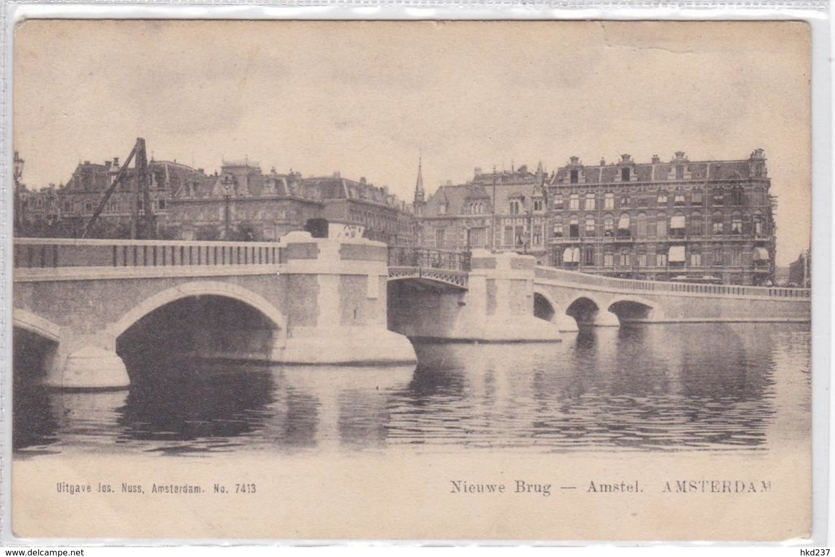 Amsterdam Nieuwe Brug - Amstel Werk Aan De Weg ± 1903    1469 - Amsterdam