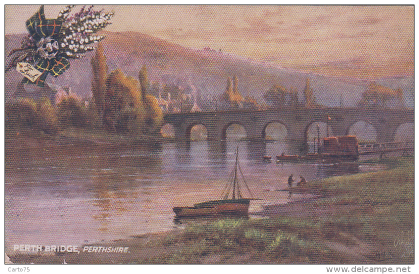 Royaume-Uni - Scotland - Perth Bridge - Tuck's Postkarte - Perthshire