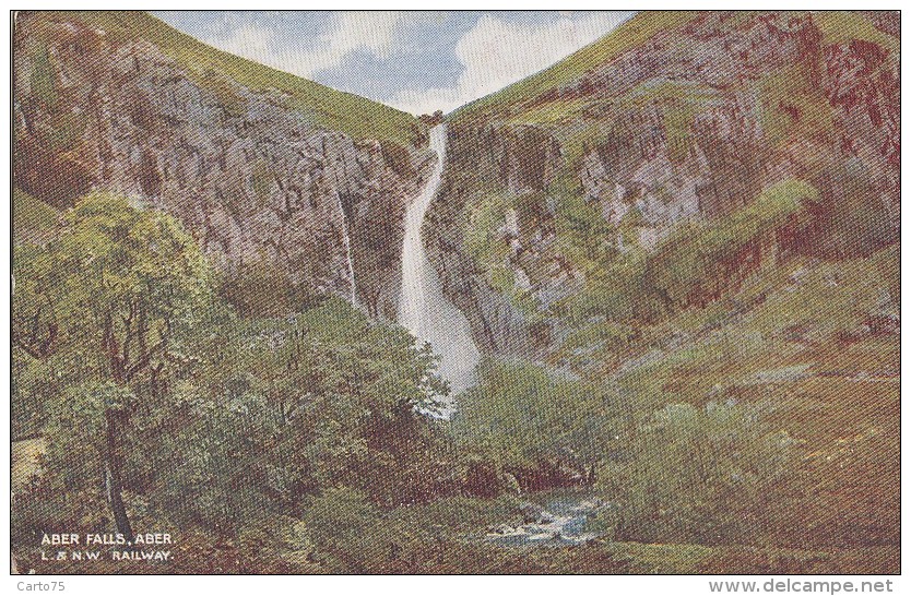 Royaume-Uni - Wales - Aber - Aber Falls - L And N. W. Railway - Cardiganshire