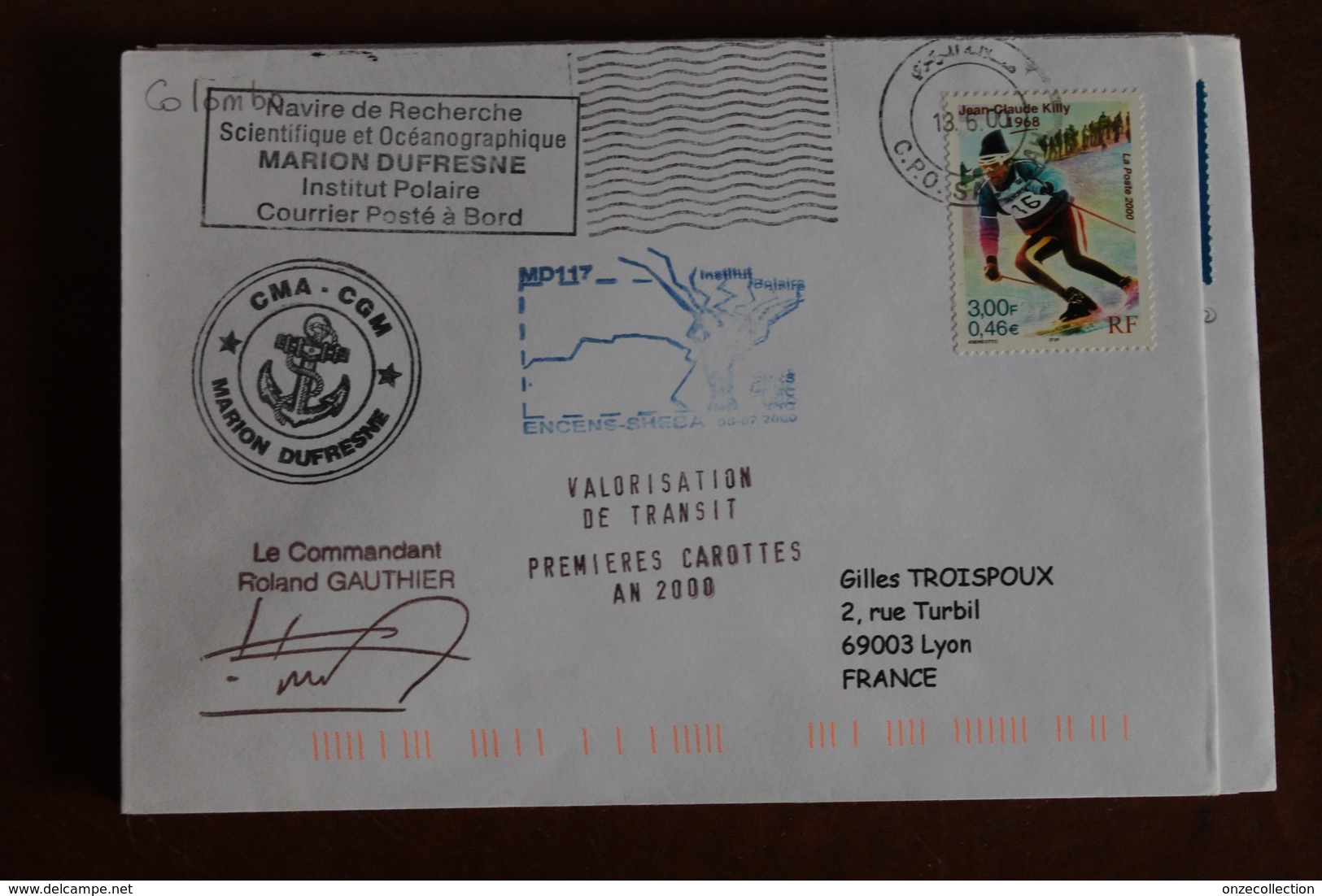 2000    -   MARION  DUFRESNE       ENVELOPPE  COMPLETE - Briefe U. Dokumente