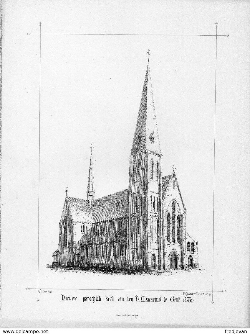 100 Jaar Sint-Macariusparochie Gent - Met Prachtig Werkje Nieuwe Parochie Kerk Van Den H. Macarius Te Gent 1880 - Histoire