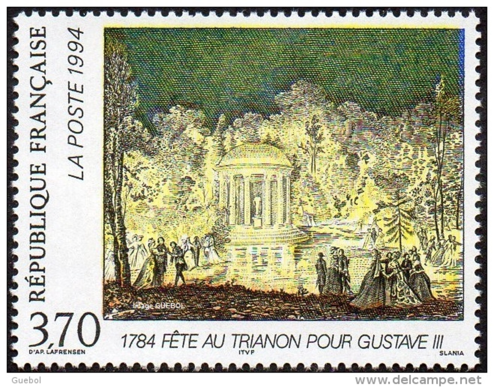 France N° 2870 ** Relations Culturelles France-Suède - Fête Au Trianon En L'honneur Du Roi - Unused Stamps