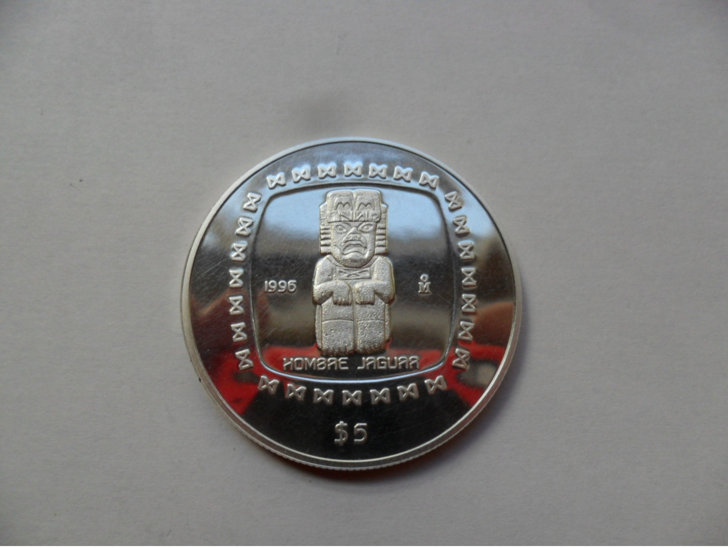 MÉXICO 5 PESOS , ONZA DE PLATA   999 Ml 1996   31,10g KM#596  BU - México