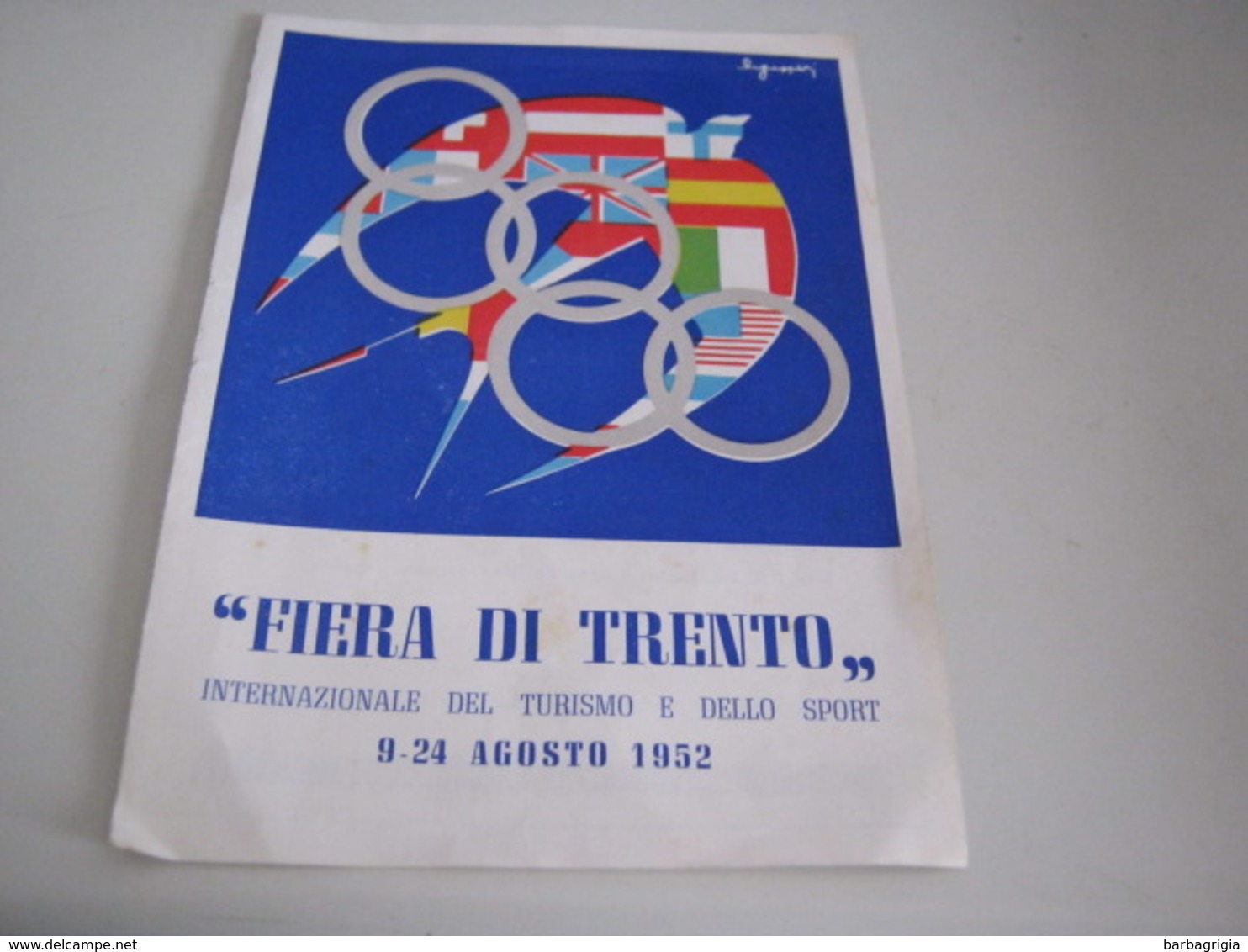 DEPLIANT FIERA DI TRENTO1952 - Dépliants Touristiques