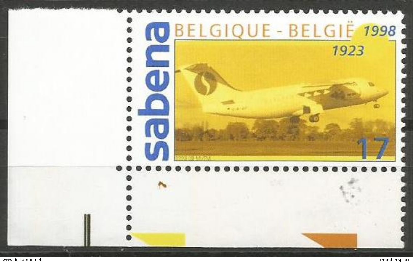 Belgium - 1998 Sabena Airways MNH **    Sc 1689 - Unused Stamps
