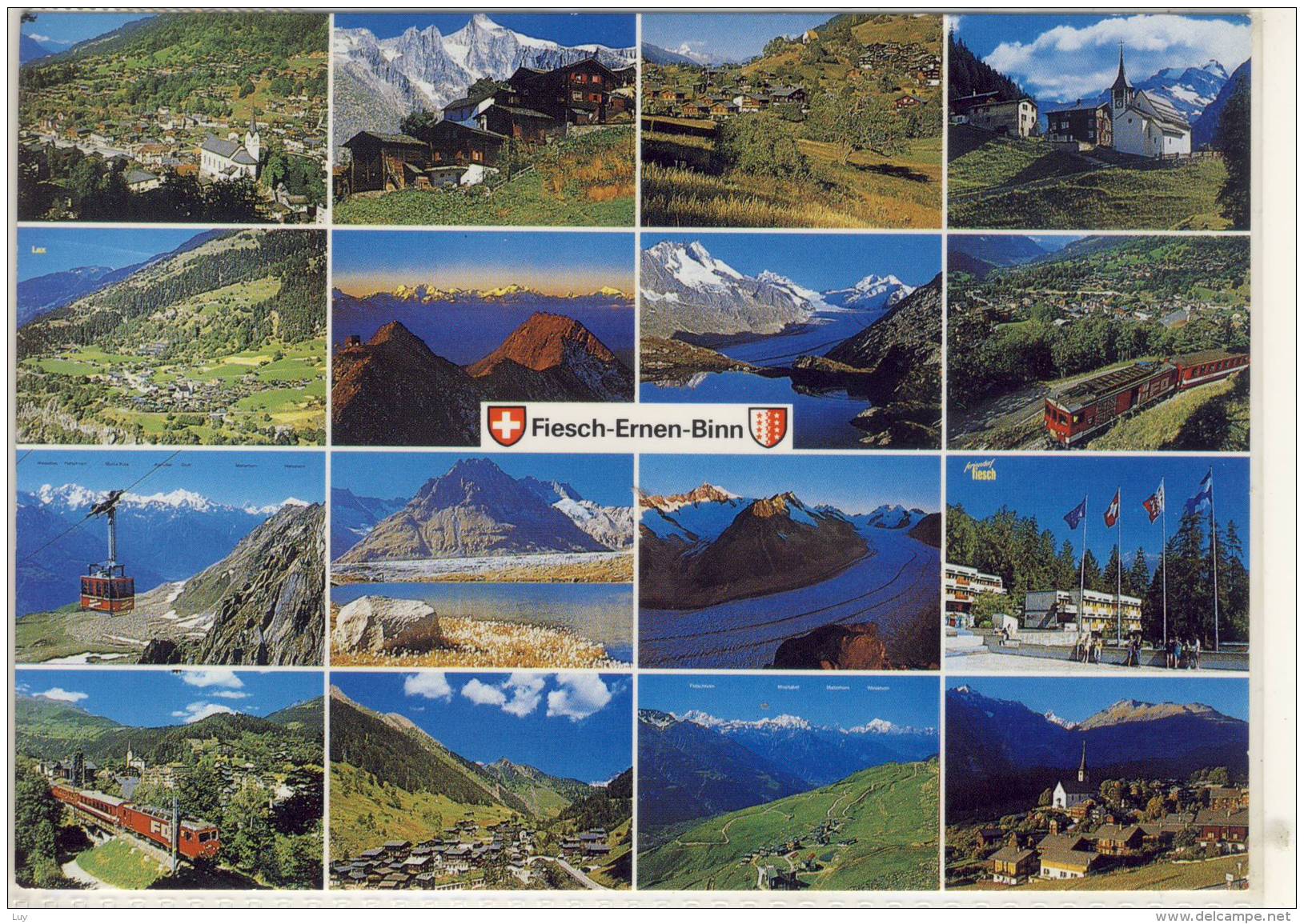 FIESCH ERNEN BINN LAX  WALLIS  NICE STAMP - Binn