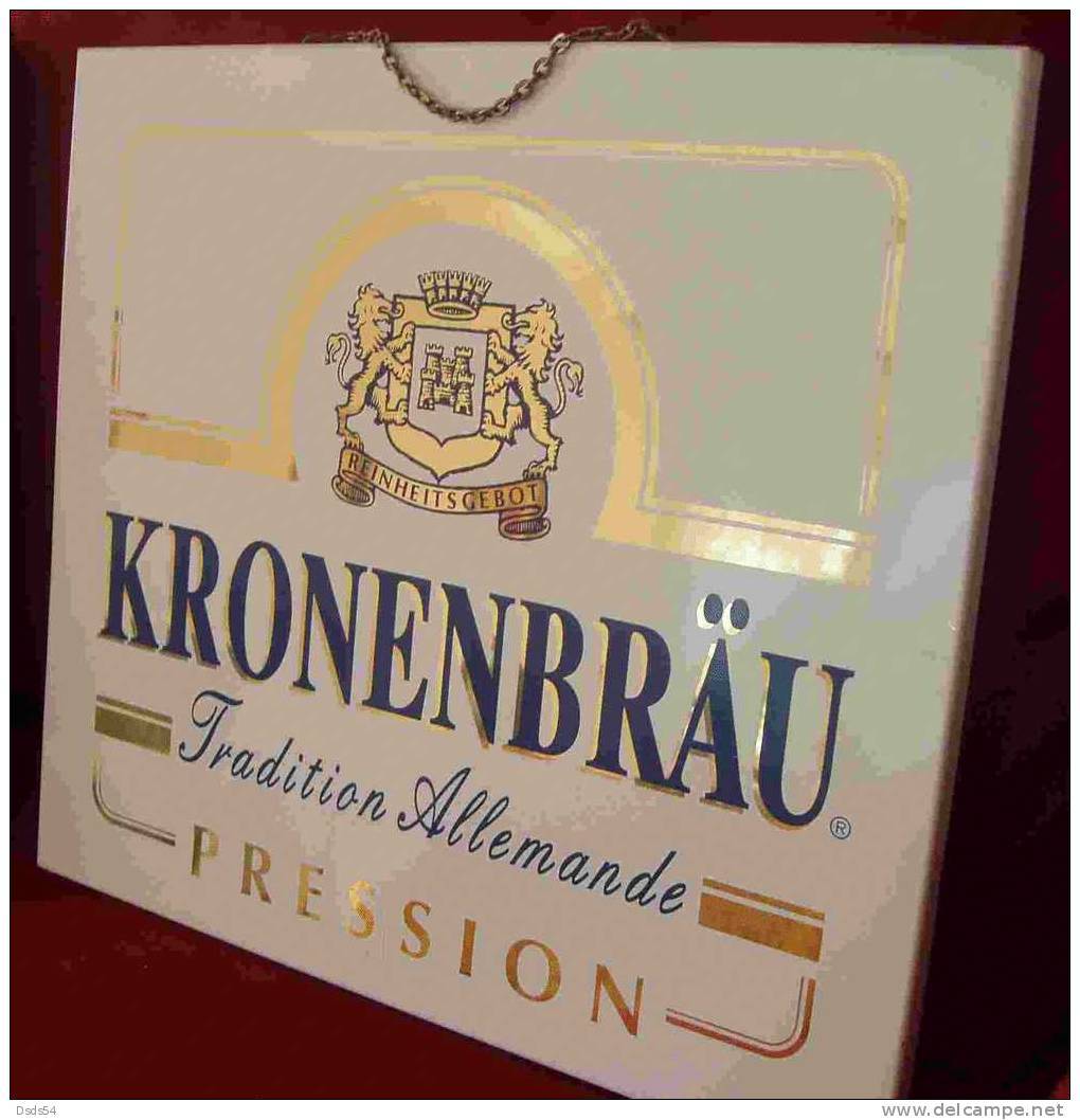 Plaque KRONENBRÄU  Reinheitsgebot 40x30 Cm - Insegne