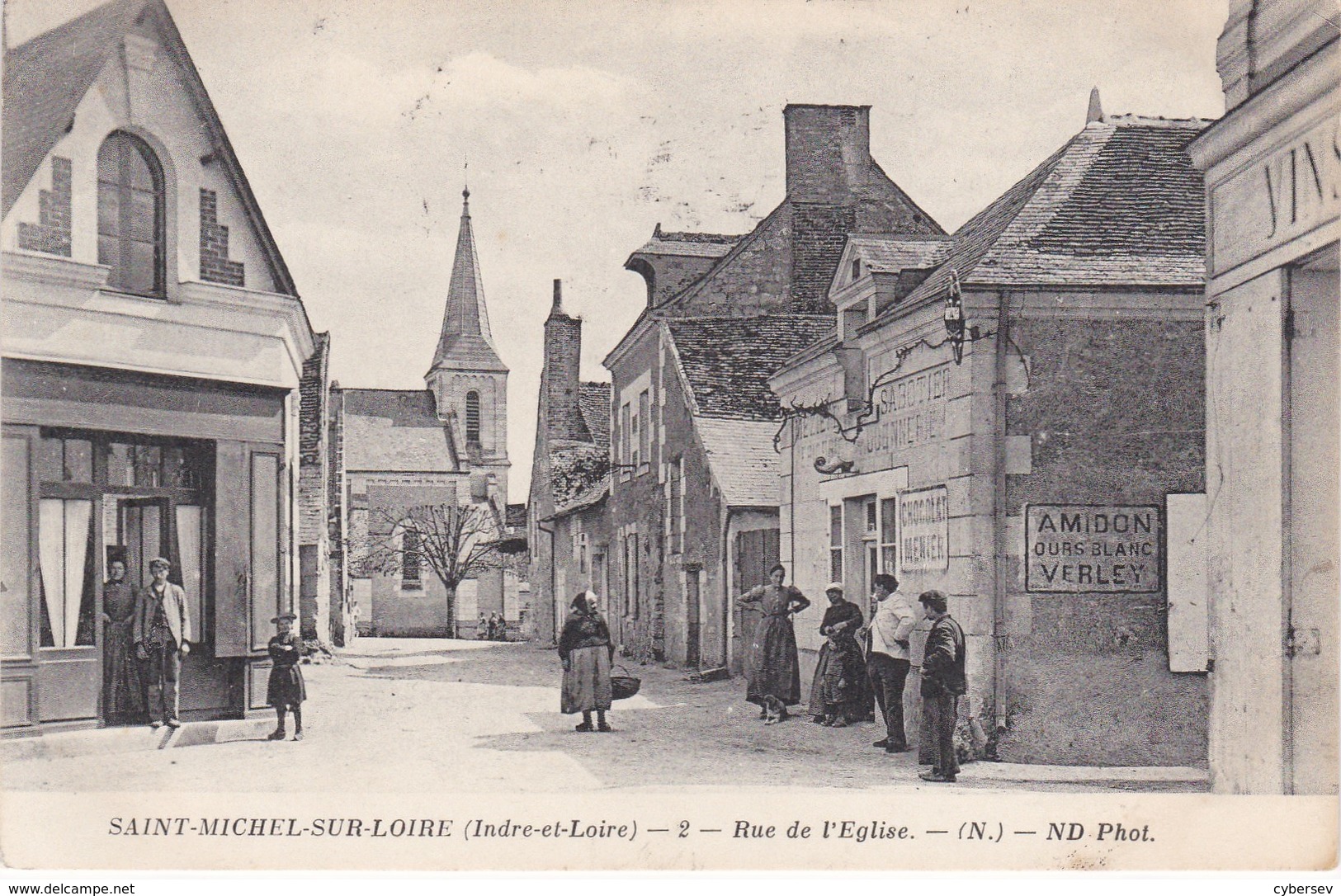 SAINT-MICHEL-SUR-LOIRE -  Rue De L'Eglise - Sabotier-Cordonnerie - Animé - TBE - Sonstige & Ohne Zuordnung